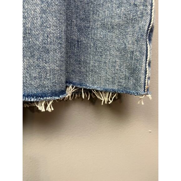 We the Free Skirt Womens size 29 denim Mini raw hem Skater Jean Festival - Picture 8 of 9